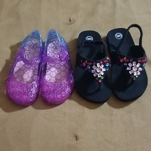 Kids jellies and sandals size 9